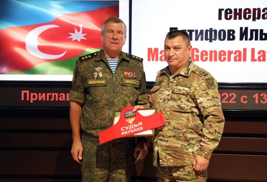 Jueces de la competición de biatlón de tanques recibieron certificados
