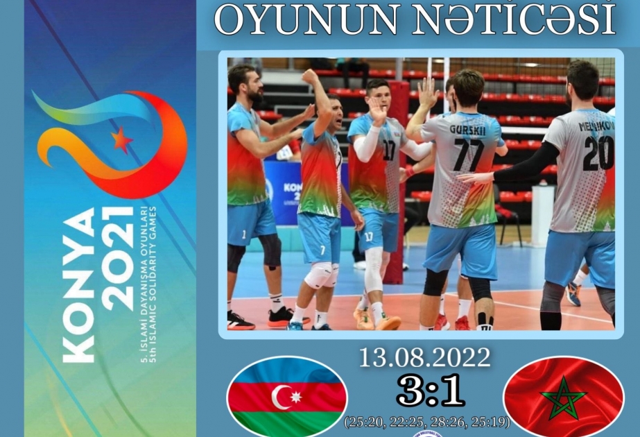 Kişi voleybolçulardan ibarət Azərbaycan millisi V İslamiadanın yarımfinal mərhələsinə yüksəlib