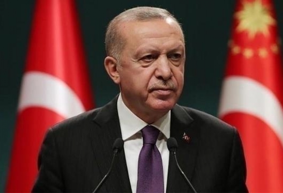 Prezident Rəcəb Tayyib Ərdoğan: Bu gün milli mənafelərini cəsarətlə müdafiə edən Türkiyə mövcuddur