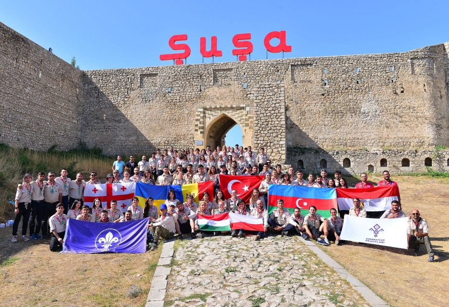 المخيم الكشفي الدولي في شوشا جمع الكشافة من مختلف البلدان، منها مصر (صور)