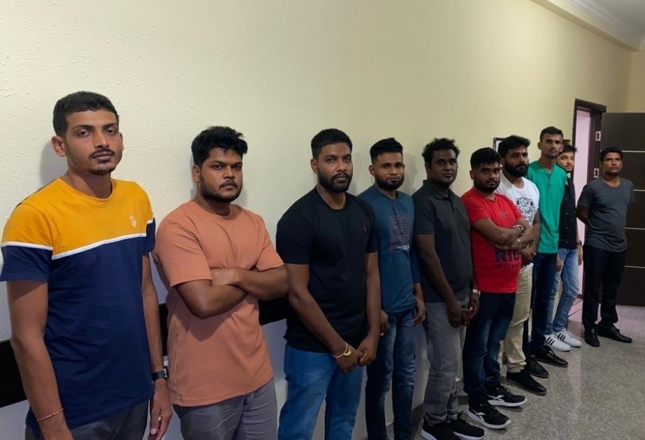 ГПС: В Физулинском районе задержаны 10 граждан Шри-Ланки, пытавшихся незаконно перейти границу