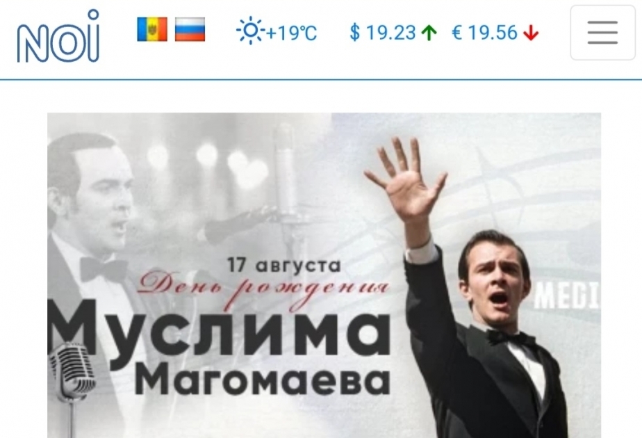 World-famous singer Muslum Magomayev’s 80th anniversary in spotlight of Moldovan media