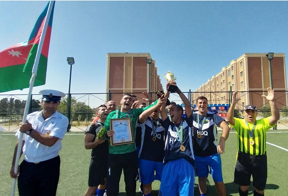 Azərbaycan hərbi dənizçiləri futbol yarışının qalibi olublar