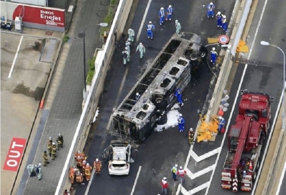 2 dead, 7 injured after bus overturns on Nagoya expressway in Japan
