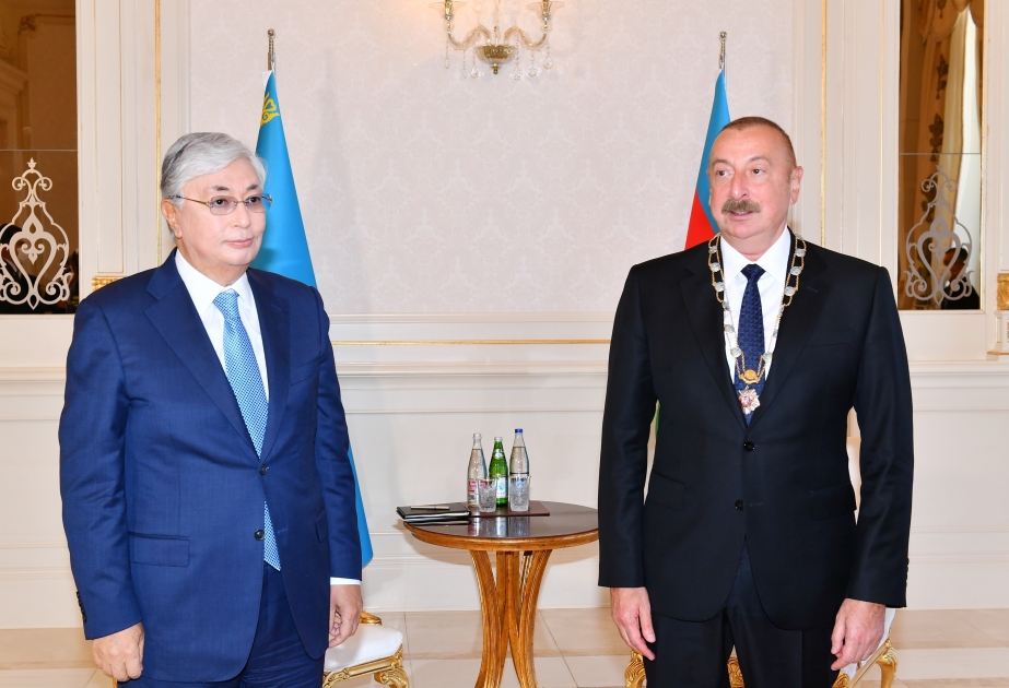 President Ilham Aliyev: Awarding me with the highest order of Kazakhstan is a sign of respect for the entire Azerbaijani people