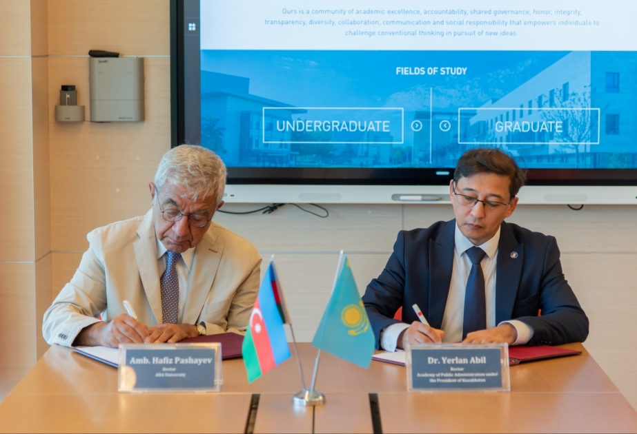 ADA University, Kazakhstan’s Academy of Public Administration sign MoU