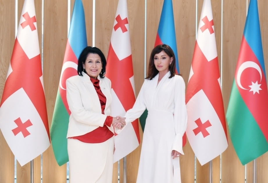 Georgian President Salome Zourabichvili congratulates Azerbaijani First Vice-President Mehriban Aliyeva on her birthday