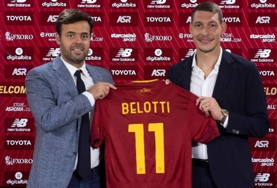 Italian striker Belotti completes his move to AS Roma