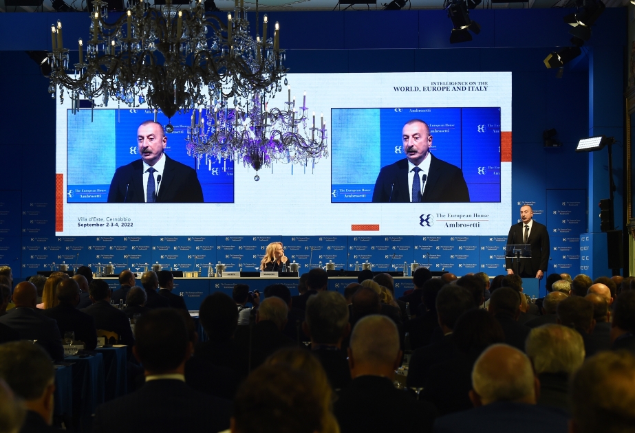 Italie : le président Ilham Aliyev participe à un forum international à Cernobbio VIDEO