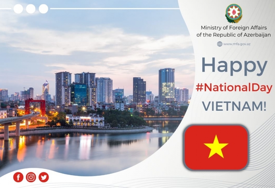 Azerbaijan’s Foreign Ministry congratulates Vietnam on National Day