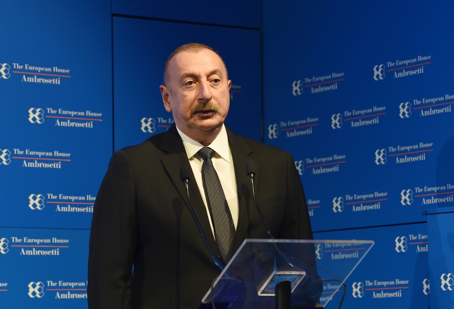 الرئيس إلهام علييف: بين أذربيجان وإيطاليا حوار سياسي نشط