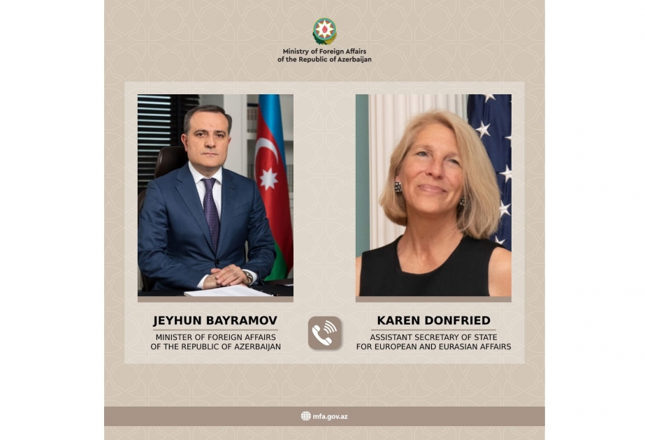 Состоялся телефонный разговор между министром иностранных дел Азербайджанской Республики Джейхуном Байрамовым и помощником государственнного секретаря США