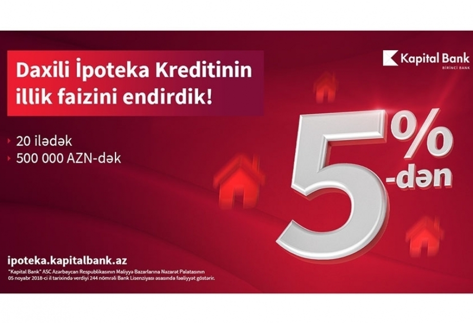 ®  Arzuladığınız evi “Kapital Bank”la alın