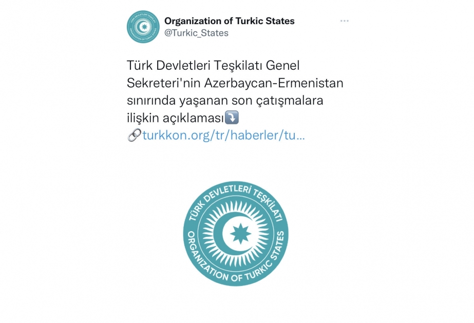 Türk Dövlətləri Təşkilatı Ermənistanın dövlət sərhədimizdə törətdiyi təxribatla bağlı bəyanat yayıb
