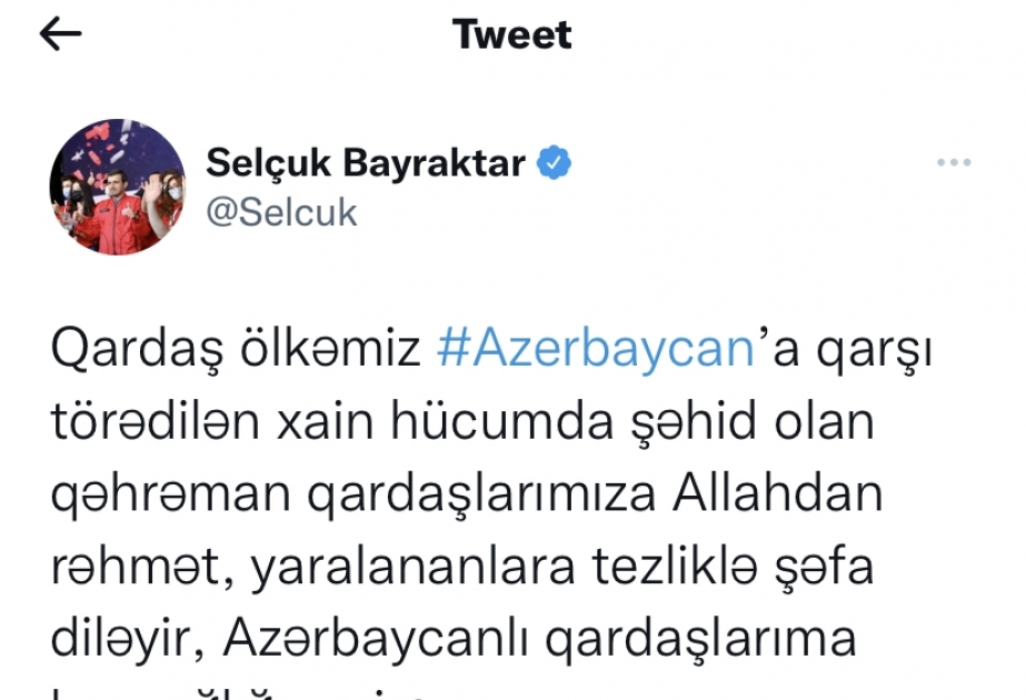 Selçuk Bayraktar: Biz birik, Biz birlikdəyik