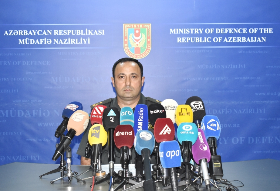 وزارة الدفاع تقيم احاطة بشأن استفزازات أرمينيا واسعة النطاق على اراضي أذربيجان