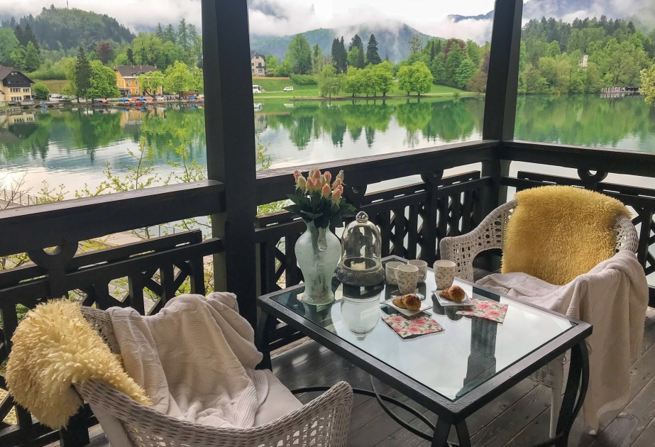 Lake Bled – magic green lake with tiny island, fairy tale-like part of Medieval Slovenia