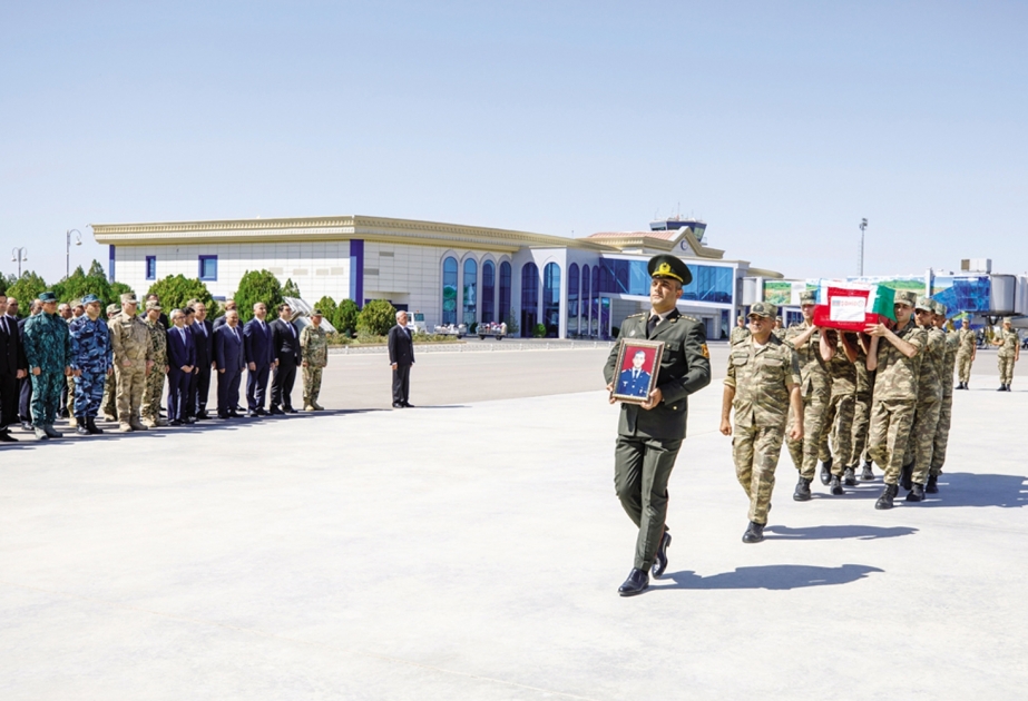 Naxçıvanda şəhidin qarşılanma mərasimi keçirilib