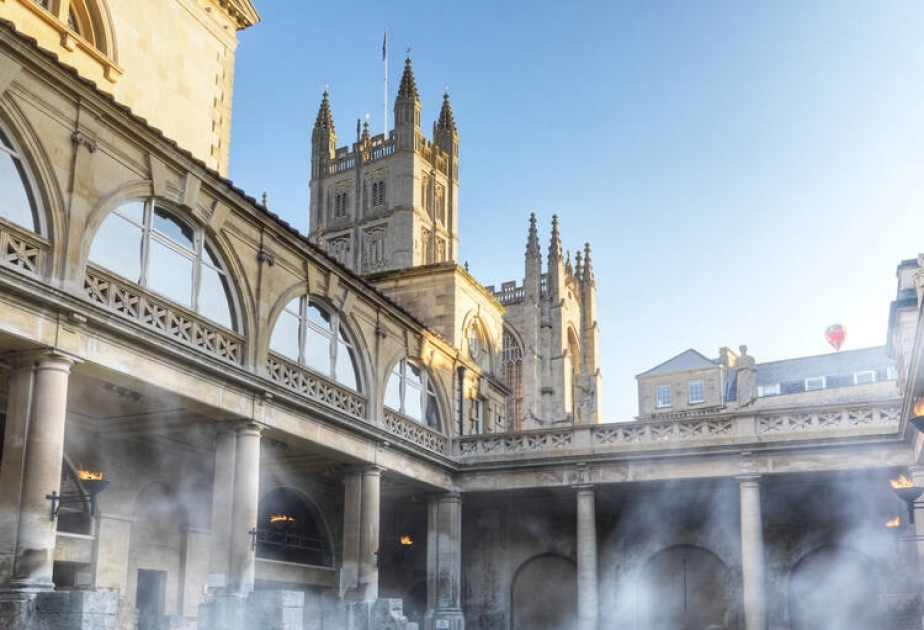 City of Bath – Britain’s World Heritage city famous around world for its distinctive golden, Bath stone buildings