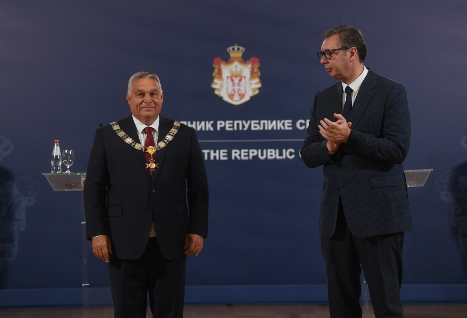 Премьер-министр Венгрии Виктор Орбан награжден высшим орденом Сербии
