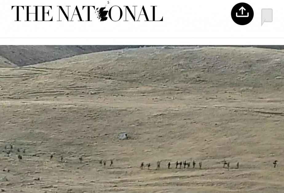 El sitio web de noticias "The National" escribe sobre una provocación de las fuerzas armadas armenias en la frontera con Azerbaiyán