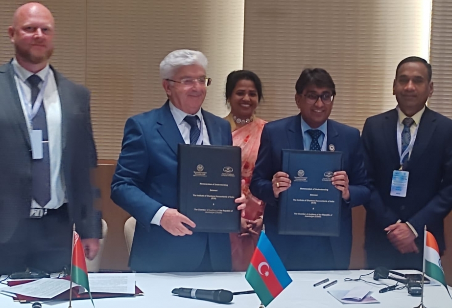 Azerbaijan Chamber of Auditors, Indian Institute of Chartered Accountants sign Memorandum of Understanding