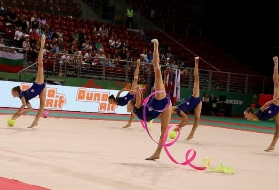 Azerbaijan rhythmic gymnastics team in group exercises claim bronze at World Championships in Sofia