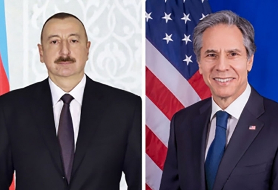 El Jefe de Estado de Azerbaiyán y el Secretario de Estado de EE.UU. mantuvieron una conversación telefónica