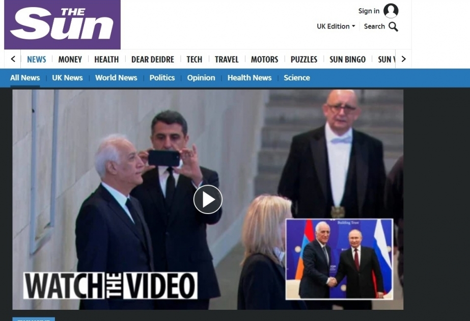 Armenian President sparks fury as he ‘poses for selfies’ by Queen’s flag-draped coffin