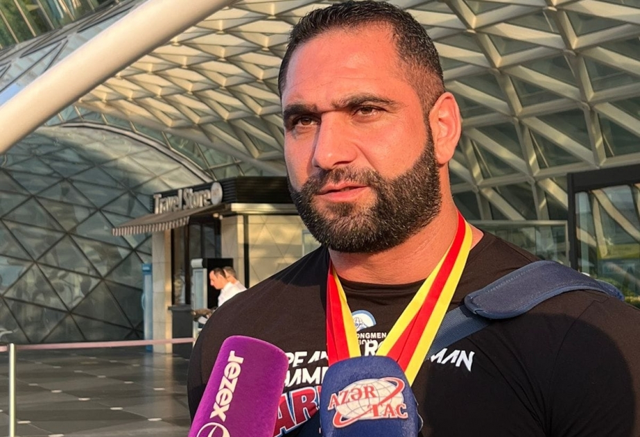 Stronqmen üzrə Azərbaycan millisinin üzvü Aydın Hümbətov: Ölkəmizi Avropa çempionatında layiqincə təmsil etdik