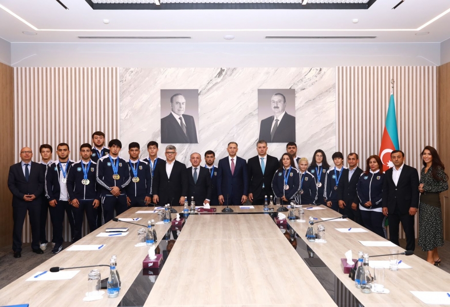 Azərbaycan Cüdo Federasiyasının prezidenti gənclərdən ibarət milli yığmanın üzvləri ilə görüşüb