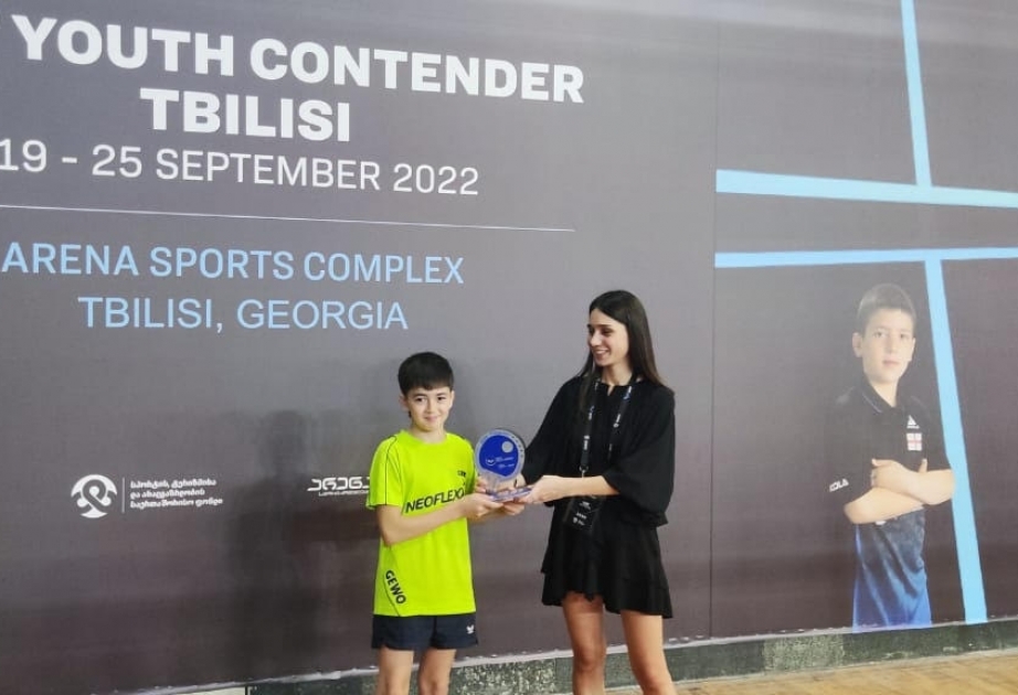 Stolüstü tennisçimiz beynəlxalq turnirdə üçüncü yeri tutub