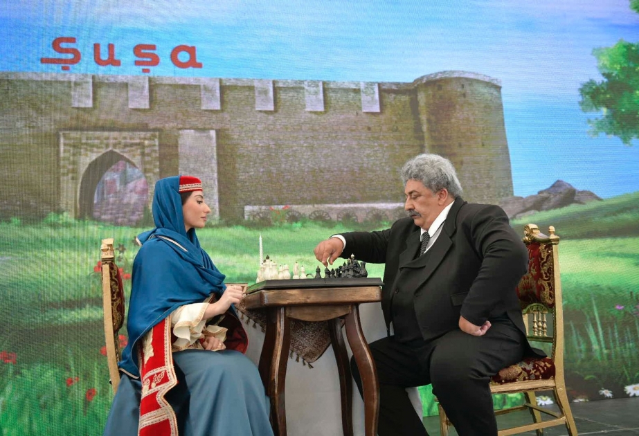 “Shusha Chess-2022 turnirinin açılış mərasimində Xurşidbanu Natəvanın xəyali obrazı təqdim olunub