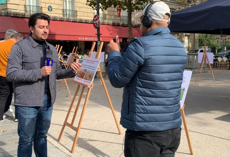 “Əl Cəzirə” telekanalı Ermənistanda Azərbaycan mədəni abidələrinin dağıdılmasına dair sərgi-aksiyanı birbaşa yayımlayıb VİDEO