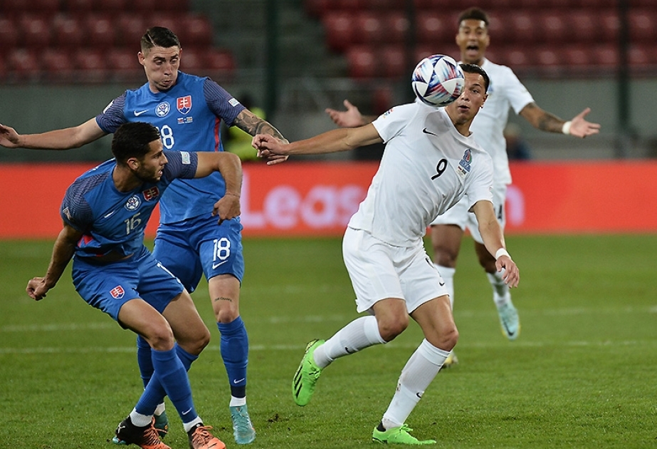 UEFA Millətlər Liqası: Slovakiya millisi ilə oyunda Azərbaycan yığması fasiləyə üstün yollanıb
