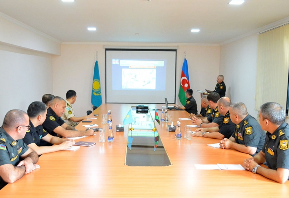 Qazaxıstan Respublikasının nümayəndə heyəti Müdafiə Nazirliyinin Hərbi Polis İdarəsini ziyarət edib