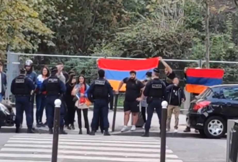 Армяне попытались напасть на Азербайджанский культурный центр во Франции