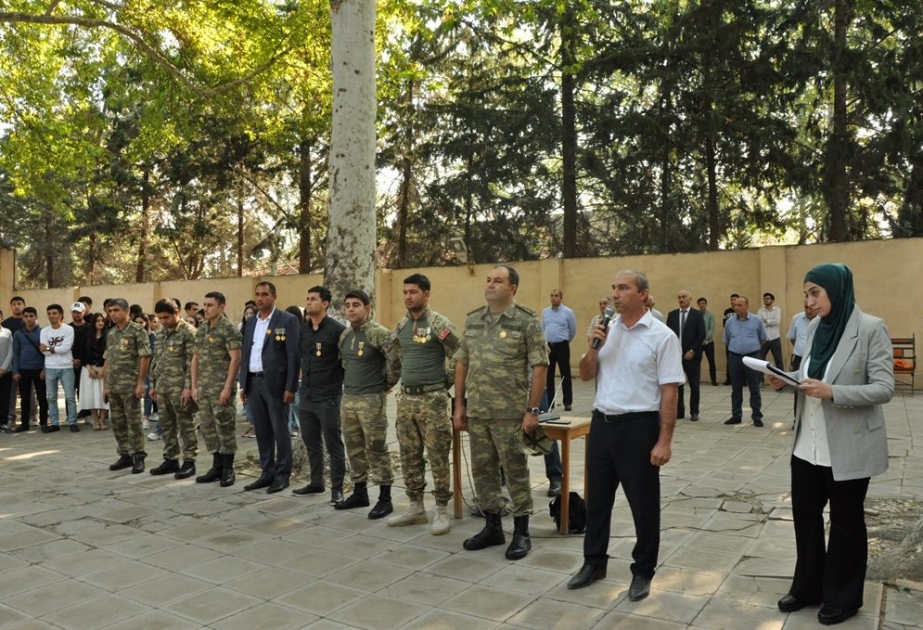 Mingəçevir Dövlət Universitetinin Vətən müharibəsi iştirakçısı olan əməkdaşları və tələbələri ilə görüş keçirilib