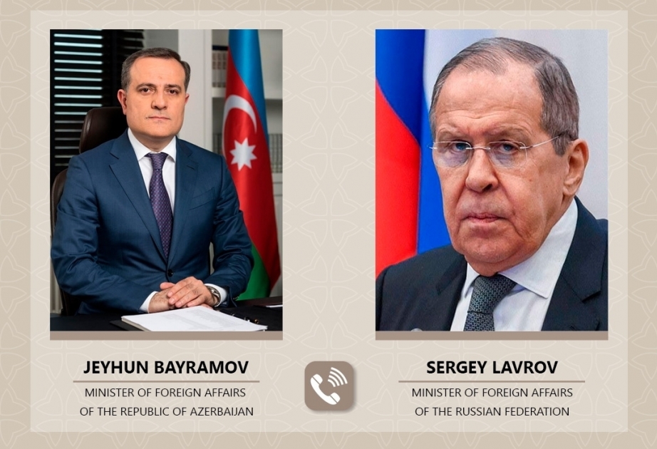 Azerbaijani, Russian FMs hold phone talk