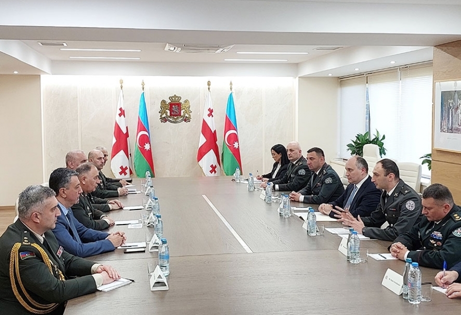 Jefe del Estado Mayor del Ejército de Azerbaiyán se reunió con el ministro de Defensa de Georgia