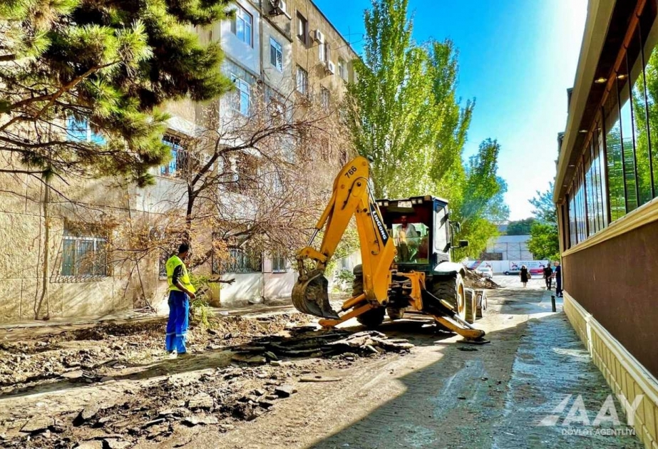 Badamdar qəsəbəsində Göyüş Qarayev küçəsinin təmirinə başlanıb