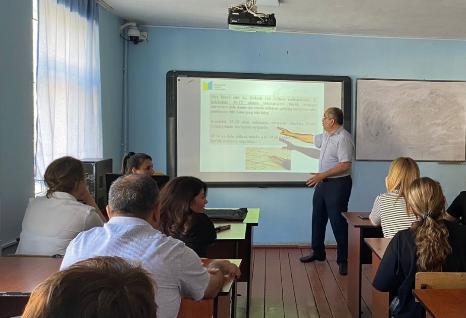 Mingəçevir Dövlət Universitetində “Hirş indeksi və onun tətbiqi” mövzusunda seminar keçirilib