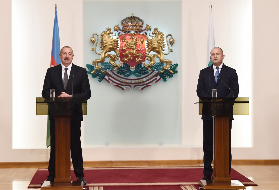 Azerbaijani, Bulgarian presidents made press statements VIDEO