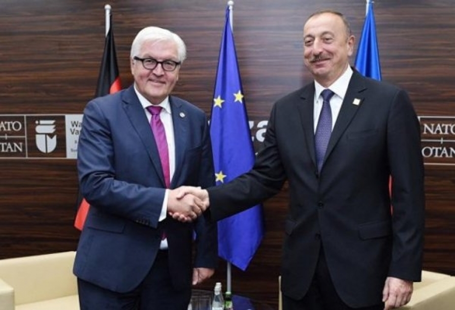 Prezident İlham Əliyev Alman Birliyi Günü münasibətilə AFR Prezidenti Frank-Valter Ştaynmayeri təbrik edib