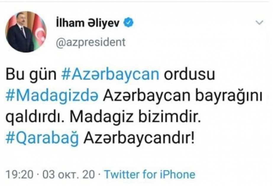 Vətən müharibəsinin salnaməsi: 3 oktyabr