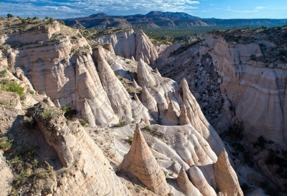 Kasha-Katuwe Tent Rocks - unique group of rock formations in foothills of Jemez Mountains, north-central New Mexico