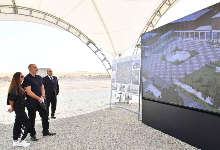 Foundation stone was laid for Kangarli village, Aghdam VIDEO