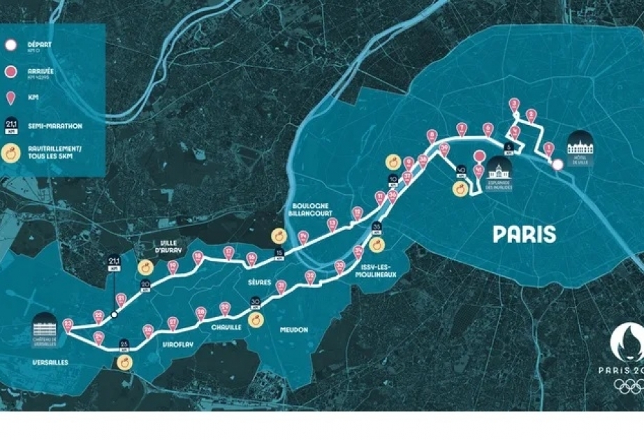 “Paris-2024” Olimpiya Oyunlarının marafon marşrutu açıqlanıb