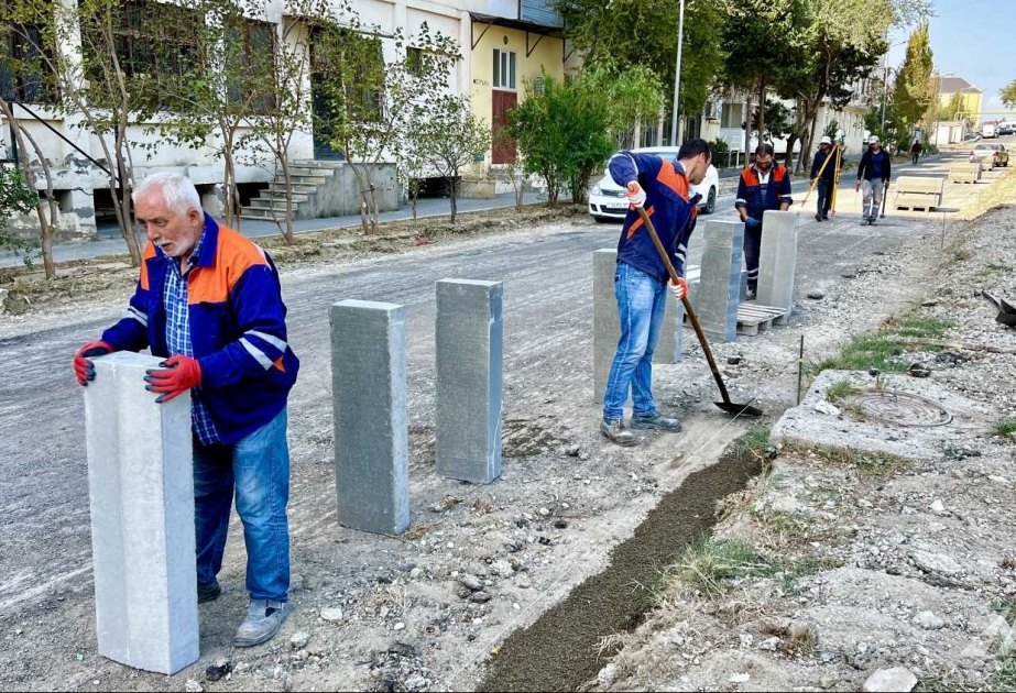 Xətai rayonunda Cavanşir küçəsinin əsaslı təmiri davam edir