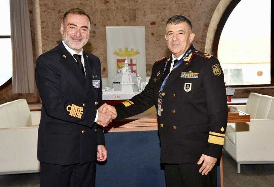 Commander of Azerbaijan Naval Forces meets with Italian counterpart